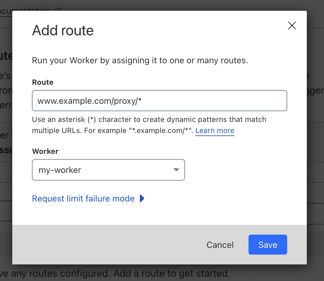 Adding a Worker route