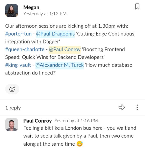 Schedule collisions are tough!