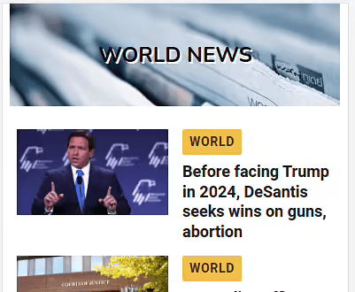 Section header with background image