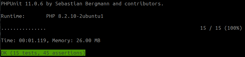 A much cleaner test run!