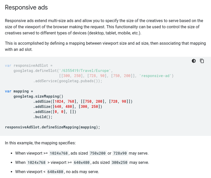 Responsive Ads Overview