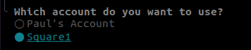 Cloudflare account selection